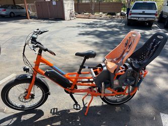 Rad Power Bikes RadWagon 4 Cargo E-Bike + 2 Thule Yepp Maxi Kid Seats — Only ~400 Miles