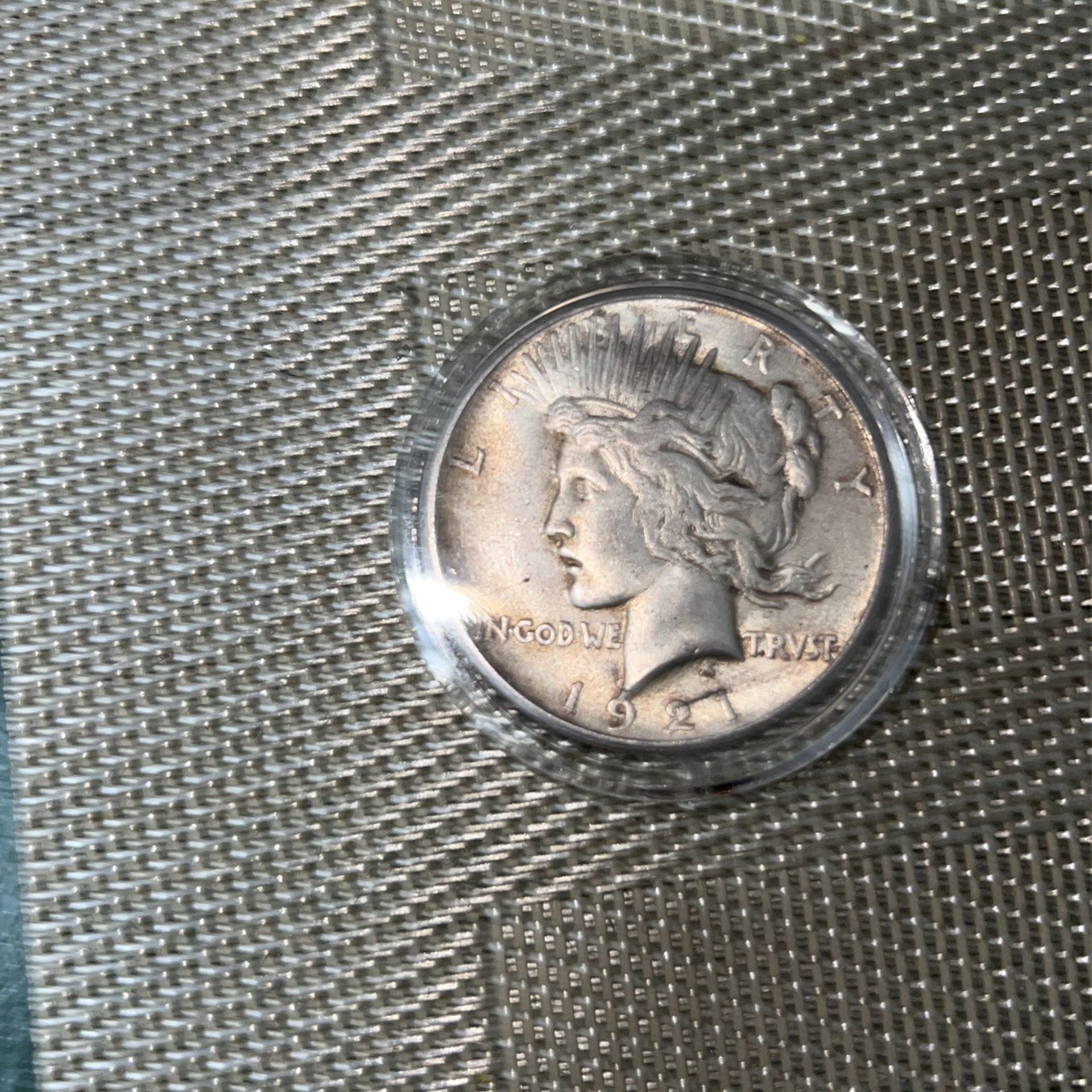 1921 High Relief Piece Dollar