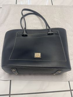 Dooney and Bourke Dillen Leather Satchel Double Pocket Handbag Purse