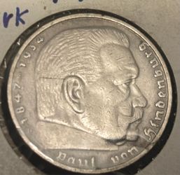 5 mark 1935. Coin of Germany