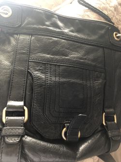 The SAK leather black satchel