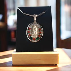 Collar De La Virgen De Guadalupe Plata 925