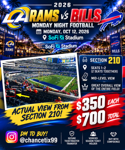 2026 Rams vs Bills - Section 210