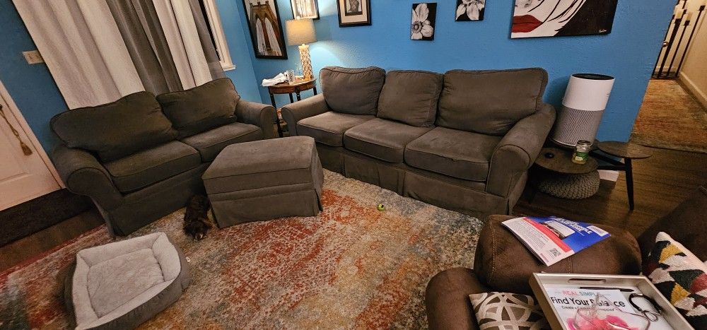 Sofa, Loveseat, & Storage Ottoman