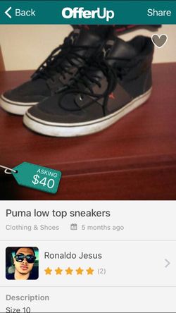 Puma low top sneakers