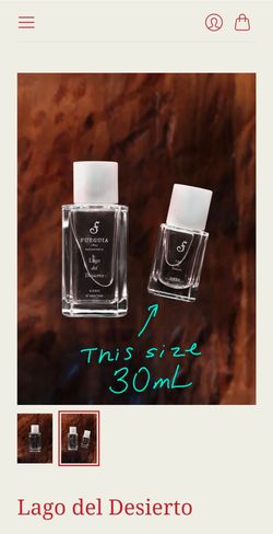 New/Unopened! Fueguia 1833: 30mL Lago del Desierto Perfume
