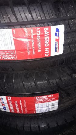 lt245 75 r16 4new tires 10ply$400