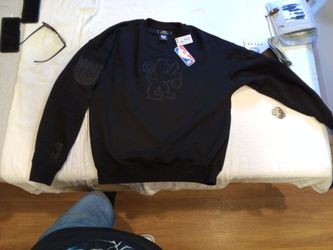 NBA Sacramento Kings Noir Black Luxury Crewneck