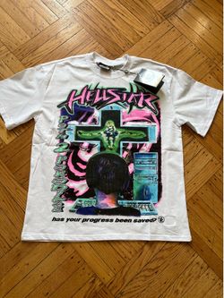 Hellstar white cotton t-shirt
