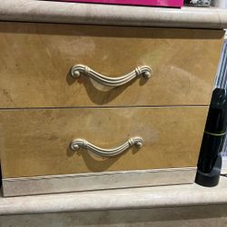 Dresser With Mirror And 2 Night Stands 