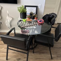 Glass Table Set 