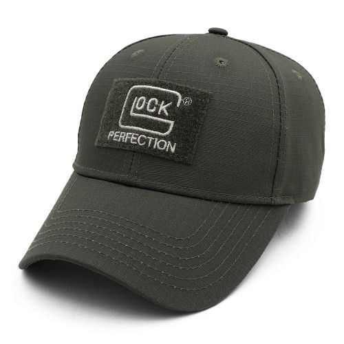 GLOCK PERFECTION ARMY GREEN CAP. NEW WITH TAGS IN SEALED BAG. TACTICAL, RANGE