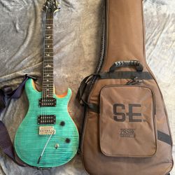 ELECTRIC GUITAR - PRS SE CE 24 With Case, Guitar Strap, New Strings, D Standard Tuning, 10 Months Left On Warranty