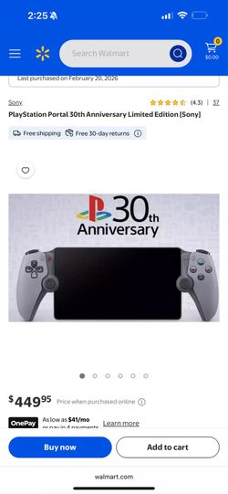 Playstation Portal 30th Anniversary Limited Edition