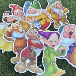 Snow White 7 Dwarfs Characters 