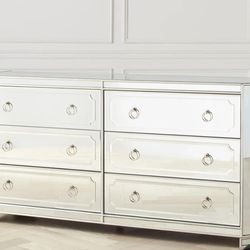 Z GALLERIE MIRRORED BEDROOM DRESSER