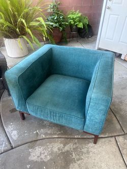 Teal Blue Accent chair