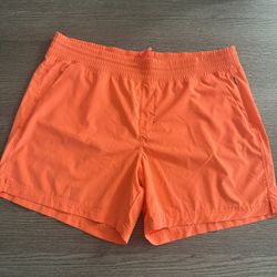 Old Navy Active Stretchtech Athletic Shorts Women's Size L Orange
