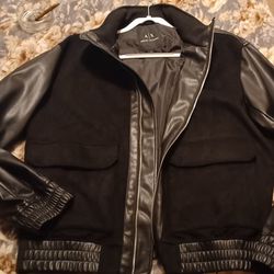 Armani Exchange Leather/Suede Jacket 