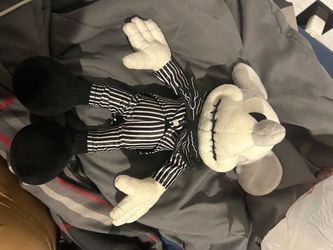 Disney Parks Mickey Mouse Nightmare Before Christmas Jack Skellington Plush 11"