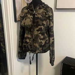 Camo Print Windbreaker