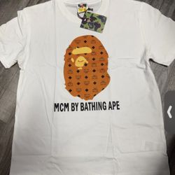 Small,medium Bape X Mcm Tee Shirt•50$