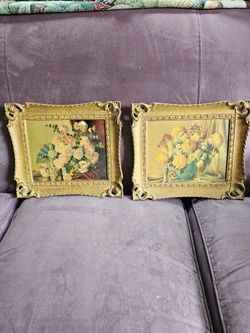 Vintage 1953 Floral Still Life Set