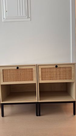 Rattan Bedside tables