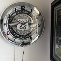 Neon Clock Route 66!