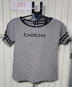 Bebe Sleepwear T-Shirt - Gray, Size 2X (0387)