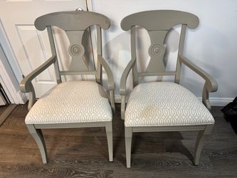 Pottery barn armed chairs