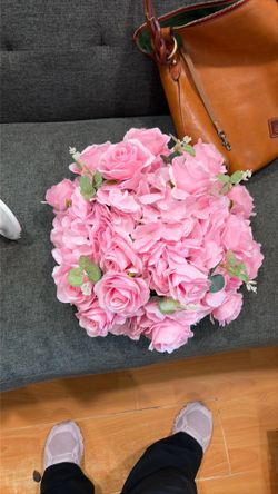 Center piece flower ball pink