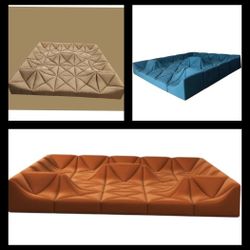 BRAND NEW DUNE SOFA COUCH SET, SIZE 12x12x12x12FT, Velvet FABRIC CUSTOM MADE AVAILABLE 