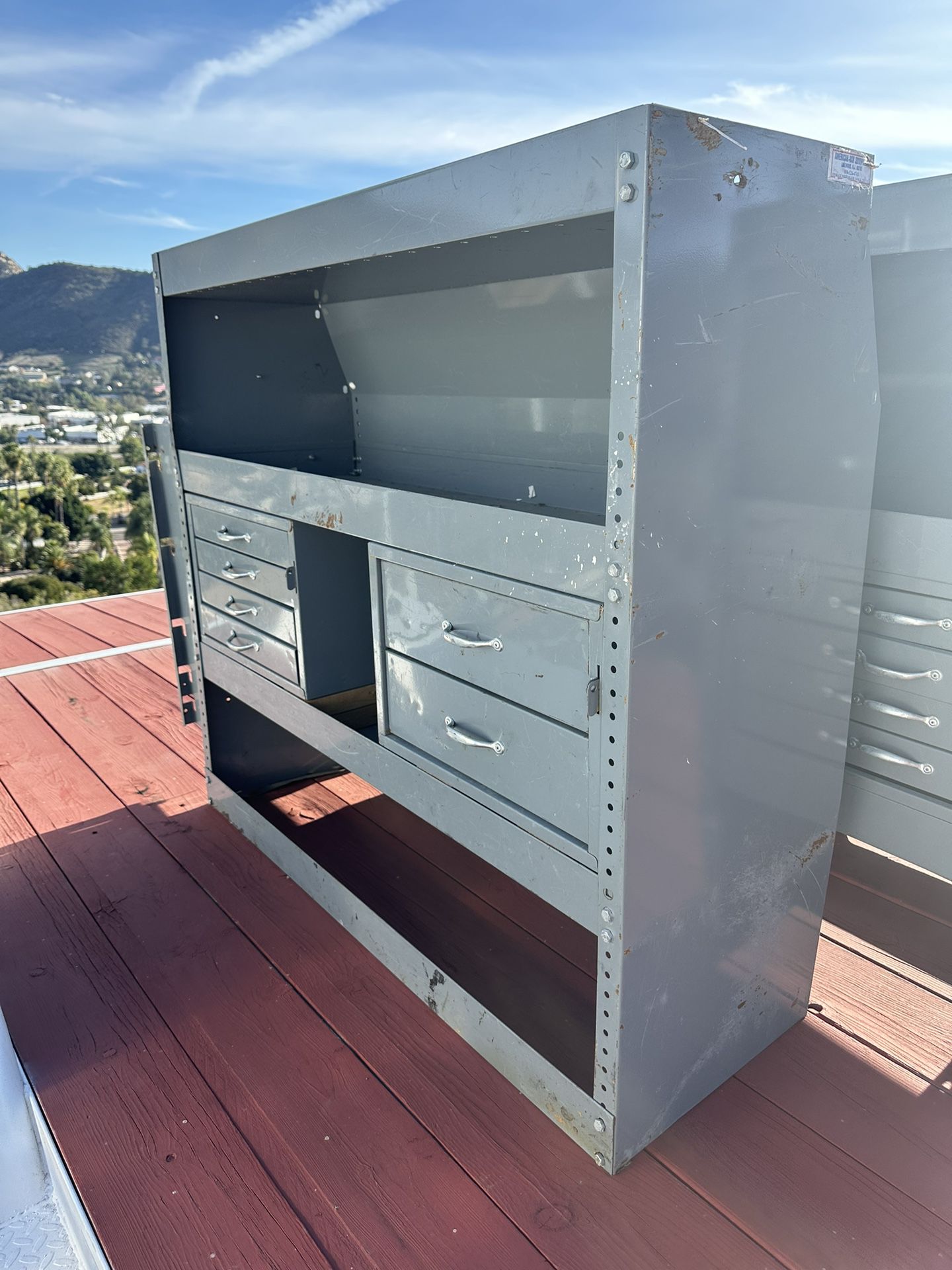  Contractor Van Storage Metal Shelves 