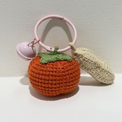 Good Luck Keychain Persimmons And Peanut Crochet 