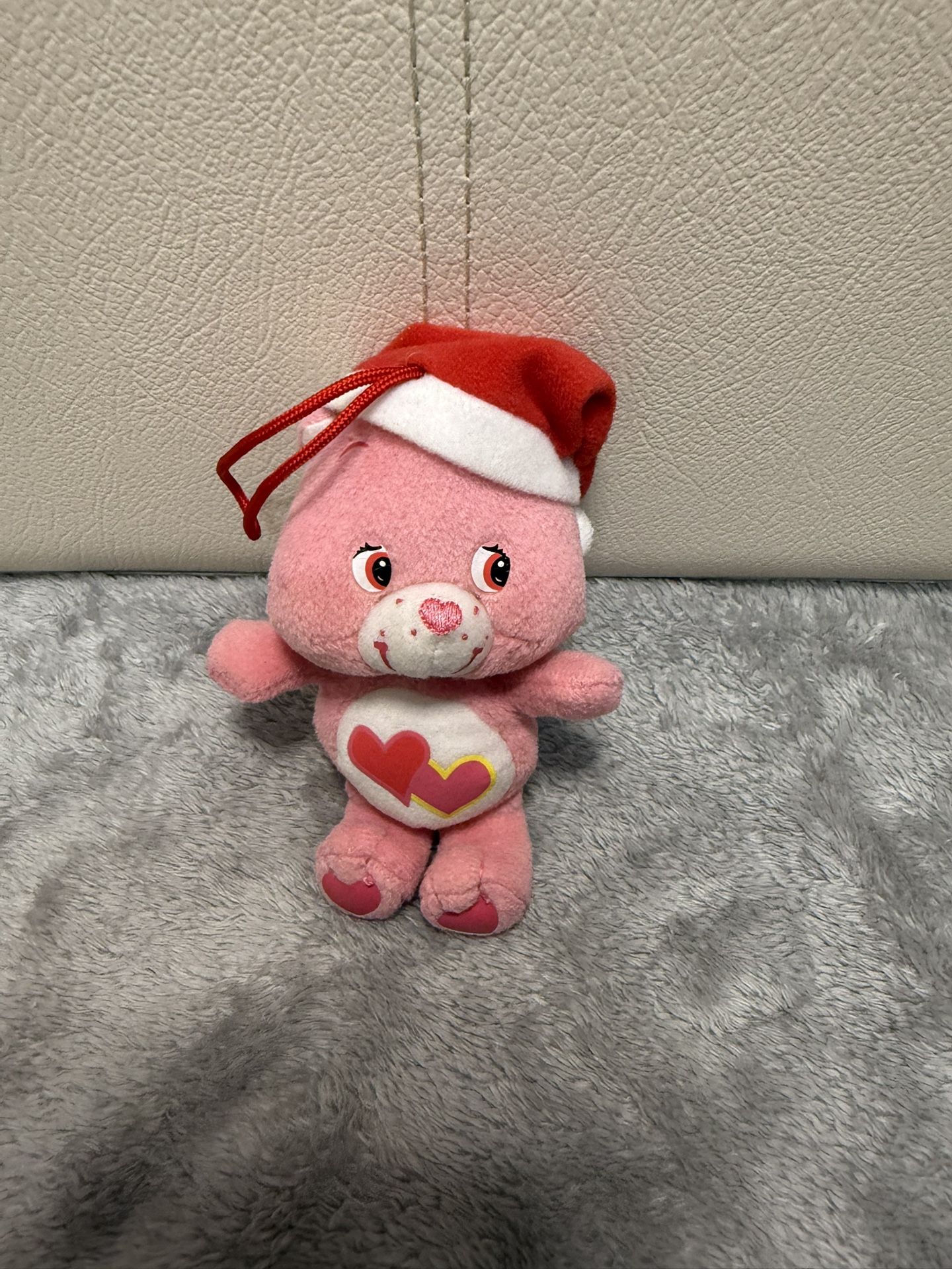 Care Bears Plush Love-a- lot Bear Christmas Ornament 2005 Plush 5”