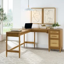 NEW L Shaped Computer Desk, High End Executive Desk, Writing Desk !