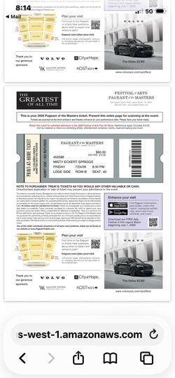 Pageant of the Masters tickets