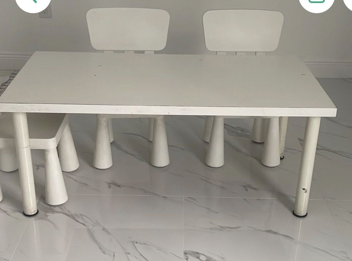 Ikea Children’s Table AND 8 Chairs