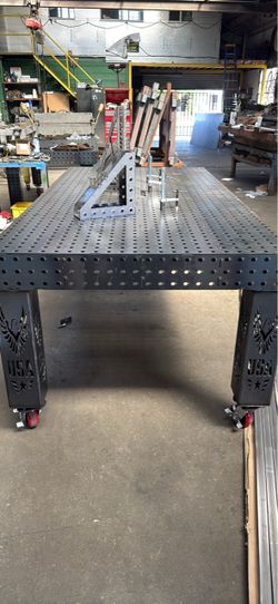 Work bench fixture welding table