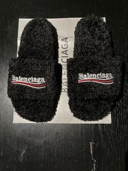 Balenciaga Fur Slides