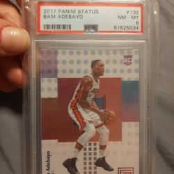 2017 Bam Adebayo Rookie Card Psa Mint 8