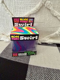 Authentic Needoh CUBE purple Swirl  Purple and different color swirls  Brand New