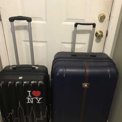 Luggage Bag The Bigger Is $40 The Black One Is $30 Both For $60