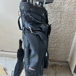 Golf Bag With Mixed Clubs 