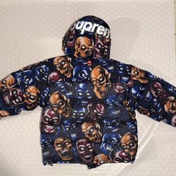 Supreme X Marmot 800-fill Down Parka Black Multi Beige 