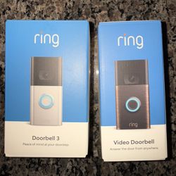 New In Package Ring Doorbells