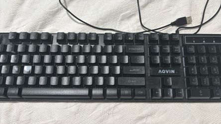 RGB gaming keyboard black