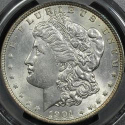 1901 Morgan Silver Dollar $1 Philadelphia Uncirculated

