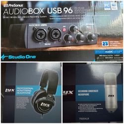 PreSonus AudioBox USB 96 Recording Bundle